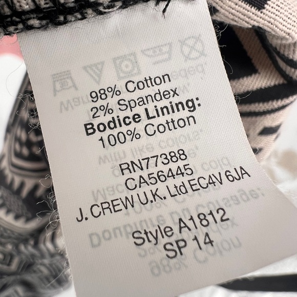 EUC J. Crew Diamond Ikat Pattern Dress - Picture 11 of 11